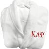 Greekgear Kappa Alpha Psi Fraternity Lettered Bathrobe(White)