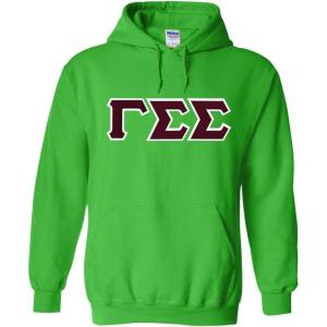 Gamma Sigma Sigma Lettered Hooded Sweatshirt(Irish Green)