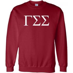 Gamma Sigma Sigma World Famous Greek Crewneck(Maroon)