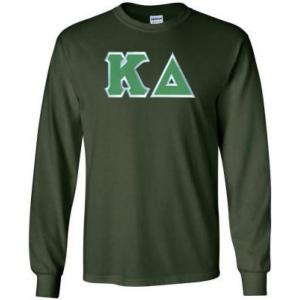 Kappa Delta Lettered Long Sleeve Tee(Forest Green)