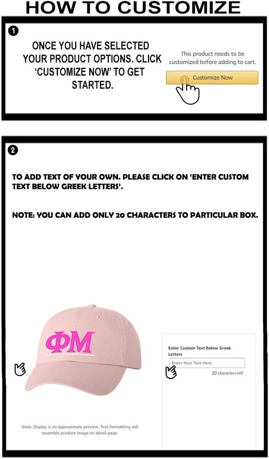 imagePersonalized Phi MU Greek Line HatPink