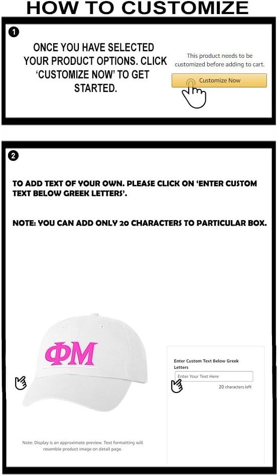 imagePersonalized Phi MU Greek Line HatWhite
