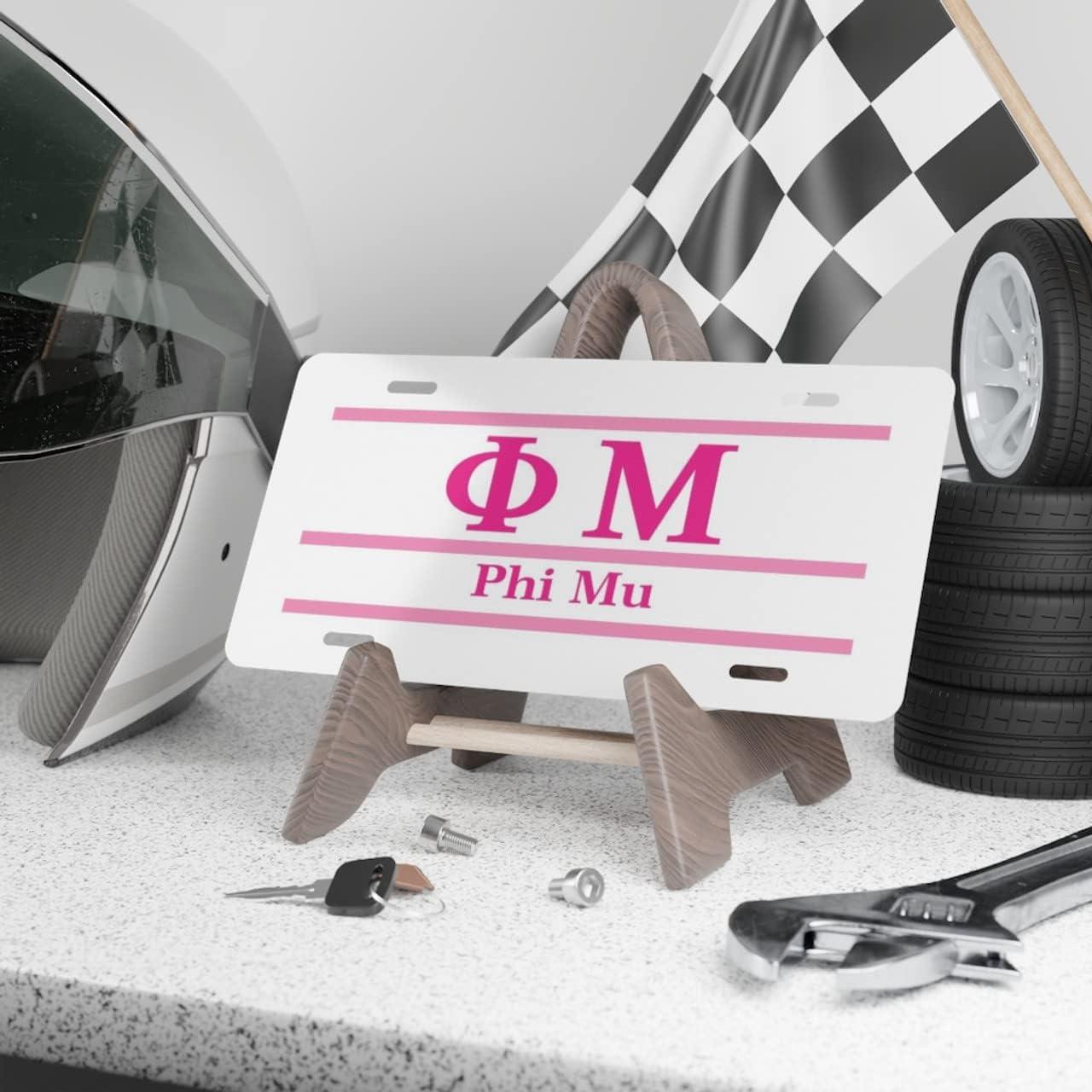 imagePhi Mu Lettered Lines License Covers