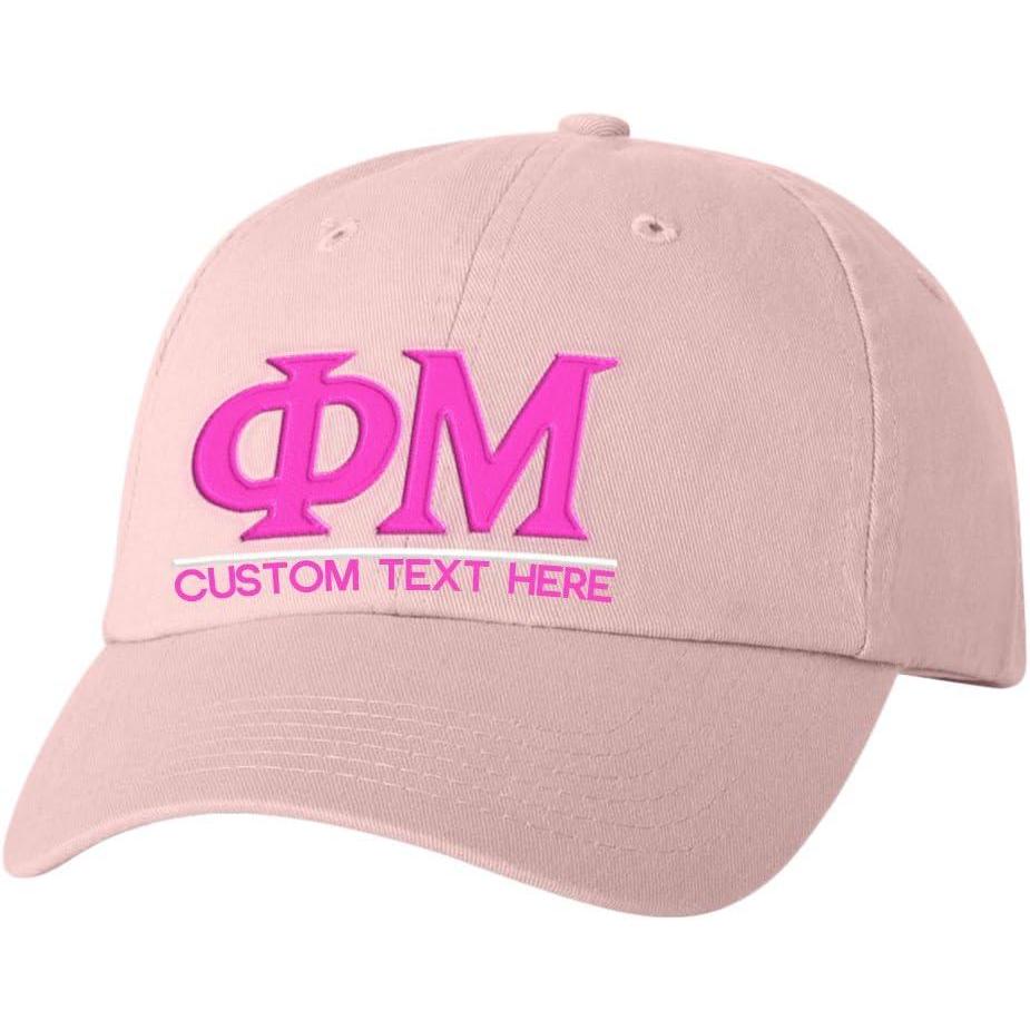 imagePersonalized Phi MU Greek Line HatPink