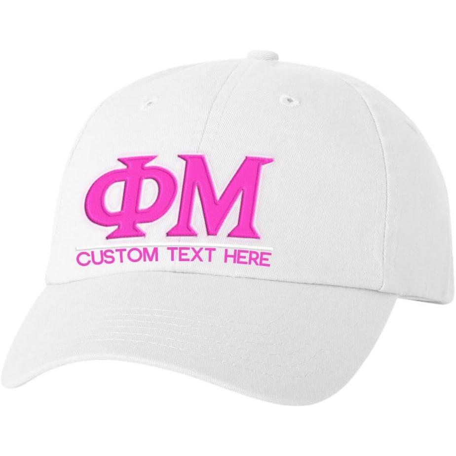imagePersonalized Phi MU Greek Line HatWhite
