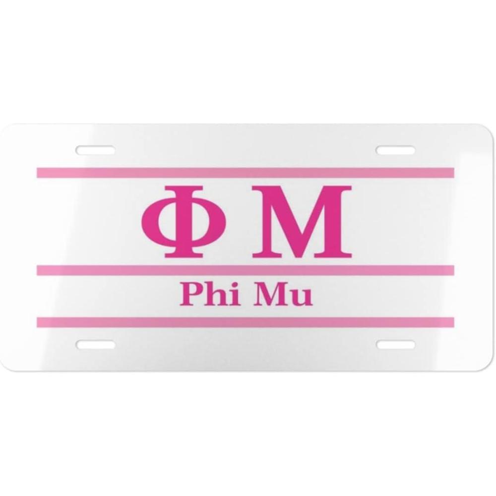imagePhi Mu Lettered Lines License Covers