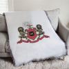 Phi Mu Full Color Crest Afghan Blanket Throw