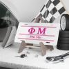 Phi Mu Lettered Lines License Covers