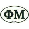 Phi Mu Euro Style Sticker