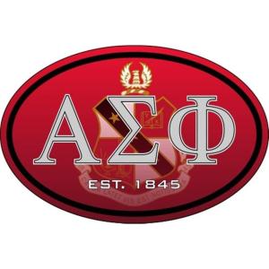 Alpha Sigma Phi Color Oval Decal