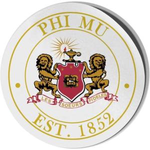 Phi Mu Circle Crest – Shield Decal