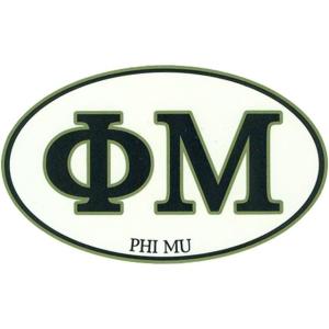 Phi Mu Euro Style Sticker