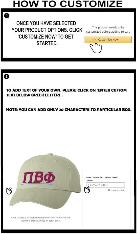 imagePersonalized Pi Beta Phi Greek Line HatTan