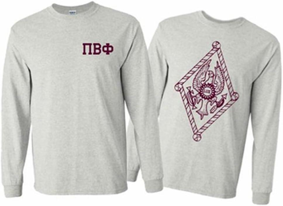 imagePi Beta Phi World Famous Crest Long Sleeve TShirtLight Grey