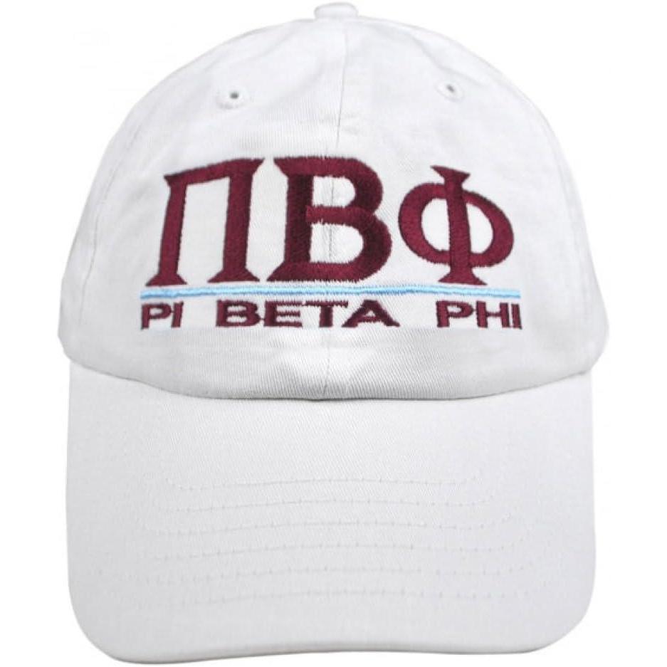 imageGreekgear PI Beta Phi World Famous Line HatWhite