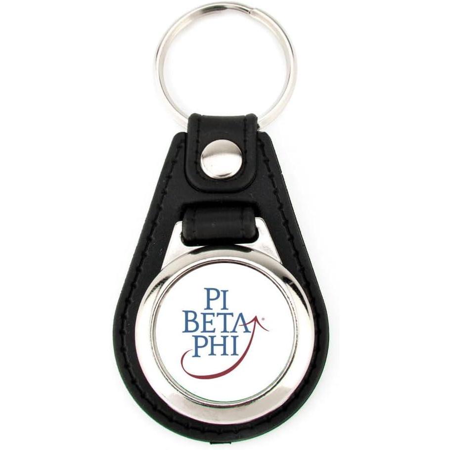 imageGreekgear Pi Beta Phi Leatherette Teardrop Keychain