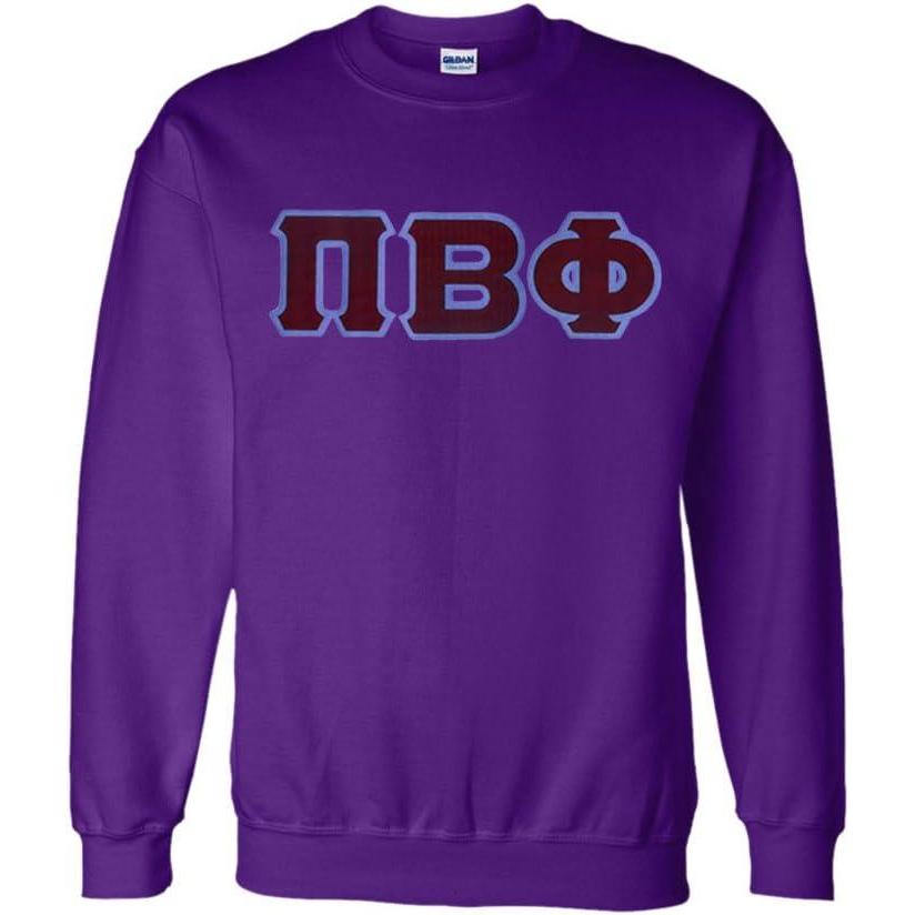 imageGreekgear Pi Beta Phi Lettered CrewneckPurple