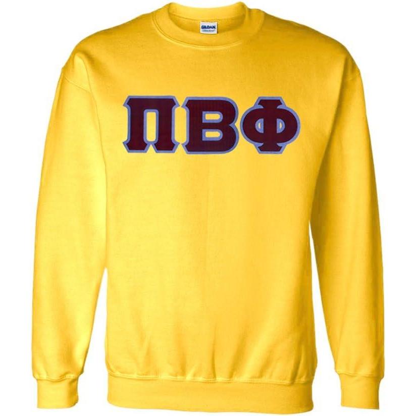 imageGreekgear Pi Beta Phi Lettered CrewneckYellow
