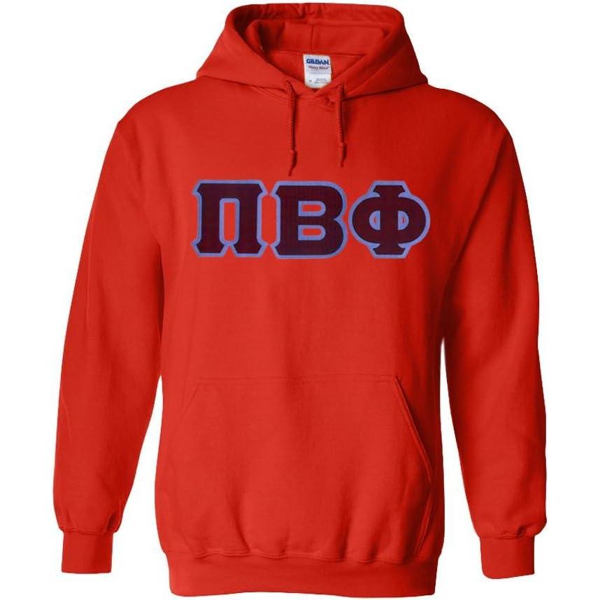 imageGreekgear Pi Beta Phi Lettered Hooded SweatshirtOrange