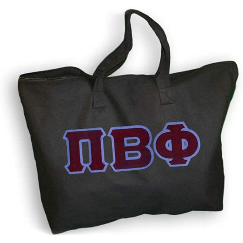 imageGreekgear Pi Beta Phi Lettered Tote BagBlack