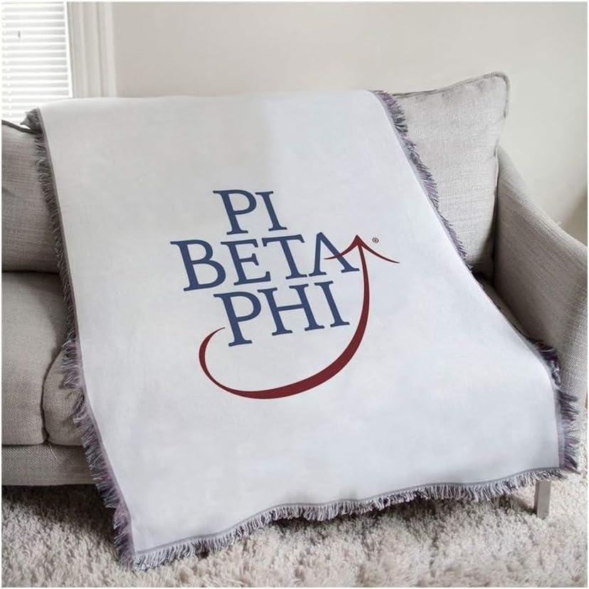 imageGreekgear Pi Beta Phi Logo Afghan Blanket Throw