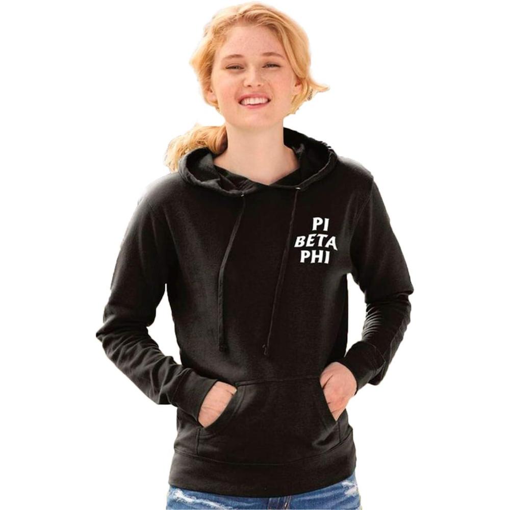 imageGreekgear Pi Beta Phi Social HoodieBlack