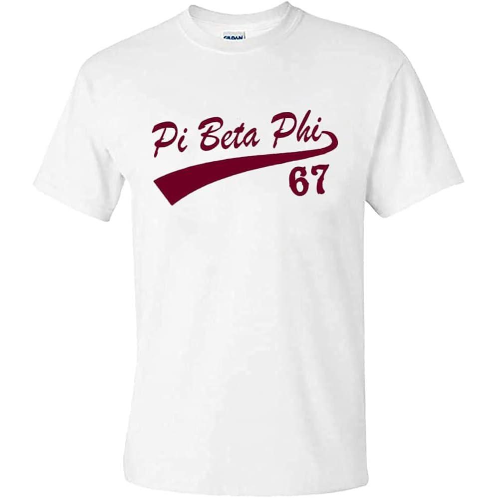 imageGreekgear Pi Beta Phi Tail TShirtsWhite