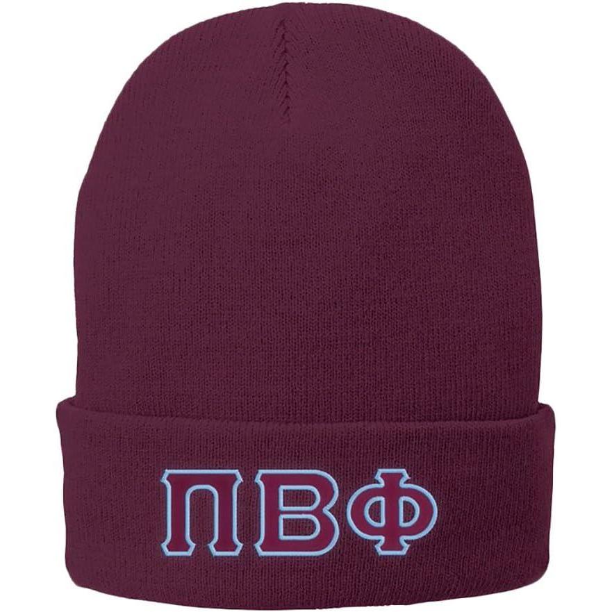 imagePI Beta Phi Big Greek Lettered Knit Cap Maroon