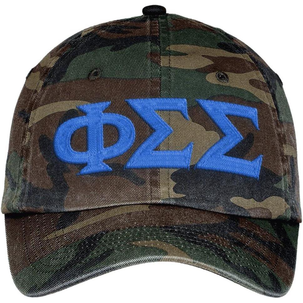 imagePhi Sigma Sigma Lettered Camouflage Hat Military Camo