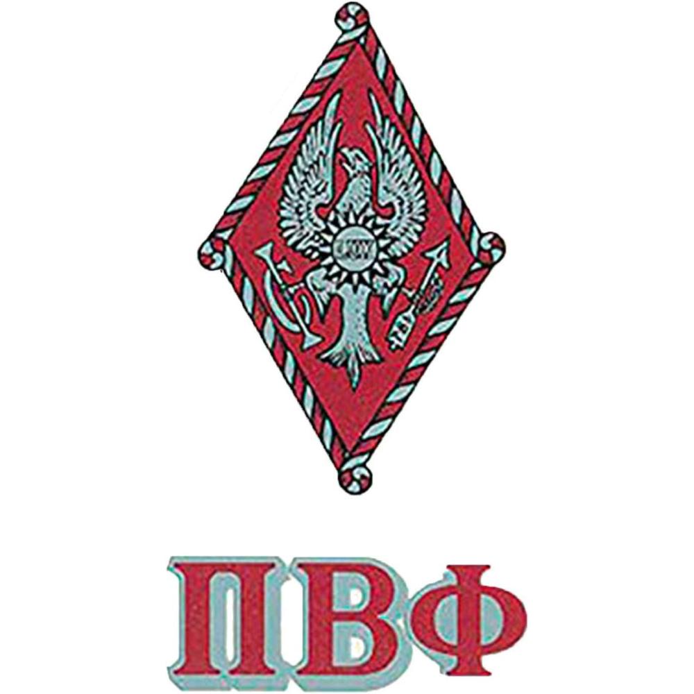 imagePi Beta Phi Crest Decals Multicolored