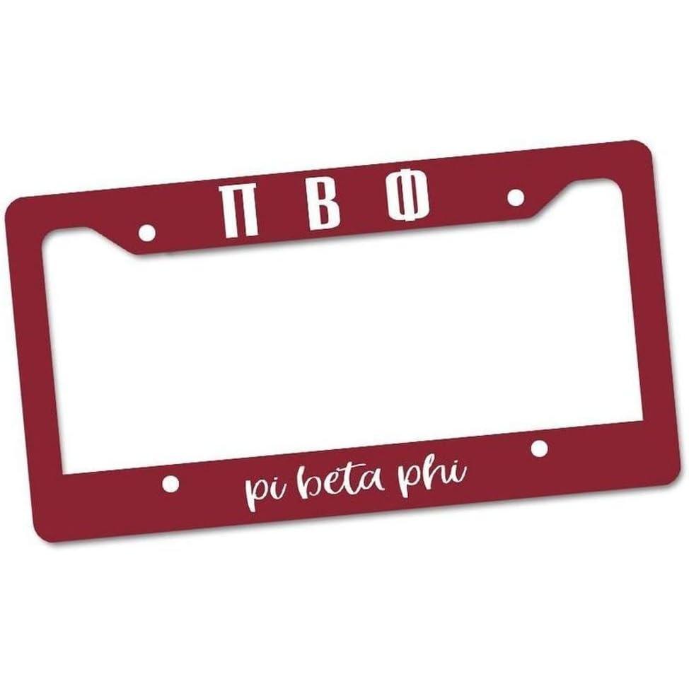 imagePi Beta Phi Custom License Plate Frame Maroon