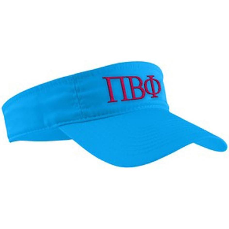 imagePi Beta Phi Greek Letter VisorLight Blue WMaroon Thread Color
