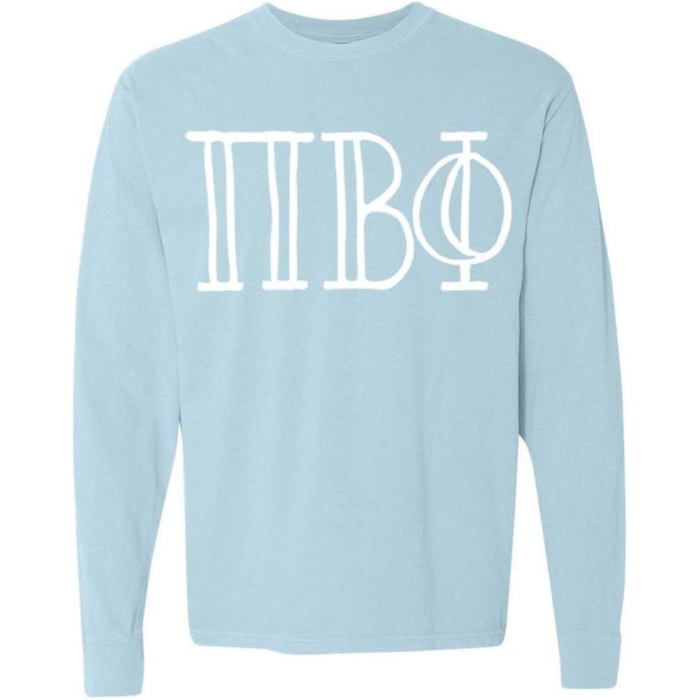 imagePi Beta Phi Greek Long Sleeve TShirtChambray