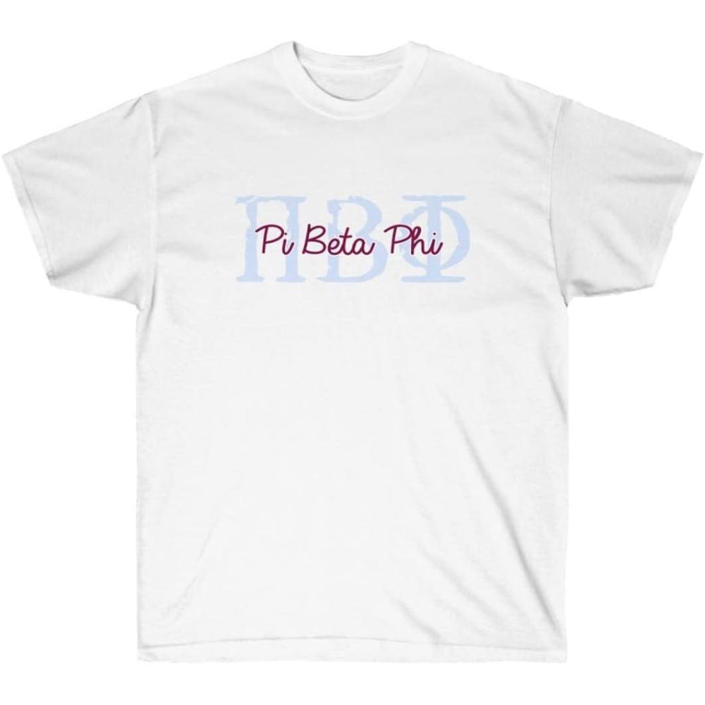 imagePi Beta Phi Greek Type Cotton TeeWhite