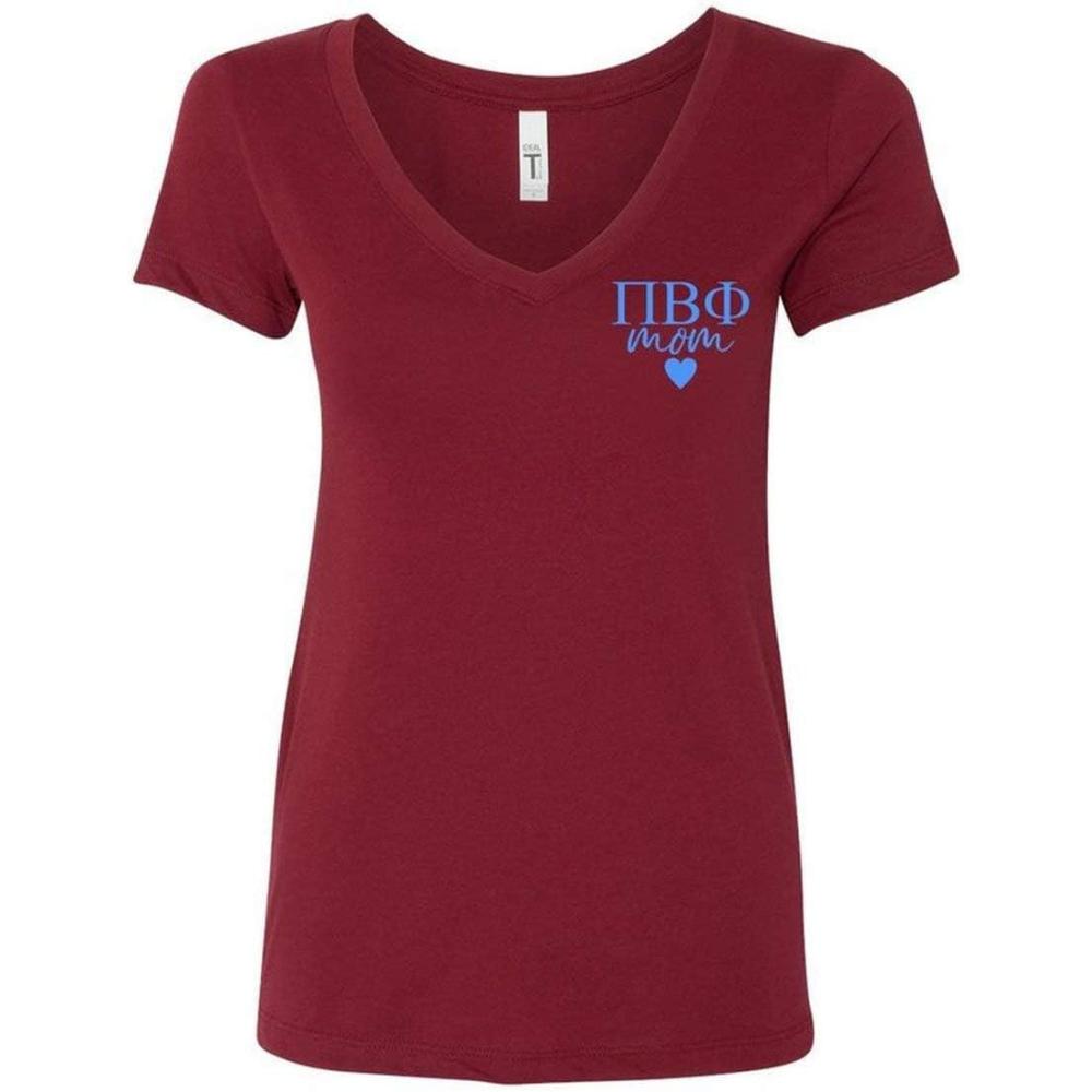 imagePi Beta Phi Mom Ideal VNeckMaroon