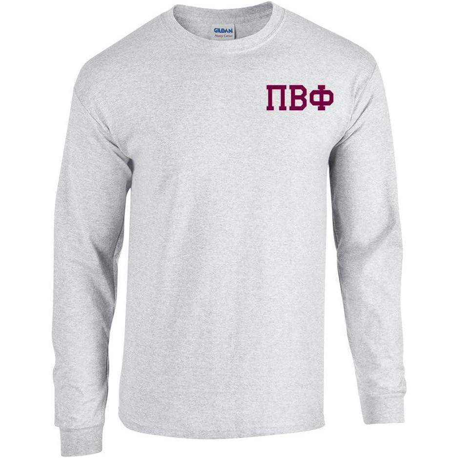imagePi Beta Phi World Famous Crest Long Sleeve TShirtLight Grey