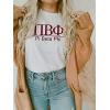 Greekgear Pi Beta Phi Heavyweight T-Shirt(White)