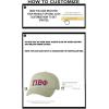 Personalized Pi Beta Phi Greek Line Hat(Tan)