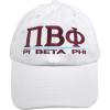 Greekgear PI Beta Phi World Famous Line Hat(White)