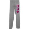 Greekgear Pi Beta Phi Lettered Sweatpants(Sports Grey)