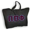 Greekgear Pi Beta Phi Lettered Tote Bag(Black)