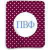 Greekgear Pi Beta Phi Polka Dots Sherpa Lap Blanket