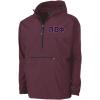 Greekgear Pi Beta Phi Tackle Twill Lettered Pack N Go Pullover(Maroon)