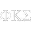 Phi Kappa Sigma Greek Letter Window Sticker Decal