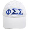 Phi Sigma Sigma Greek Letter Hat(White)
