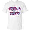 Pi Beta Phi Floral Big Lettered T-Shirt(White)