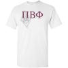 Pi Beta Phi Greek Crest T-Shirt(Light Grey)