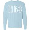Pi Beta Phi Greek Long Sleeve T-Shirt(Chambray)