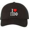 Pi Beta Phi I Love Hat Black