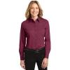 Pi Beta Phi Long Sleeve Oxford(Burgundy/Light Stone)